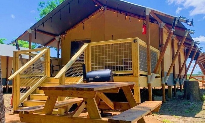 Sutherland Springs Cabin | # 9 Son’s Rio Cibolo Safari Cabin