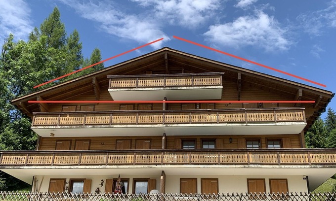 Ormont-Dessus Apartment | 90m2 penthouse apartment with games room, gym and sauna