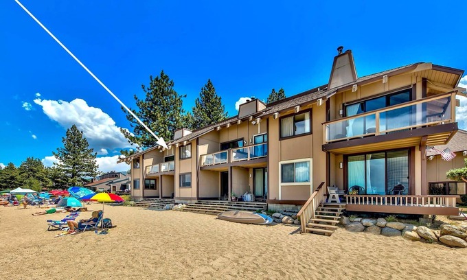 South Lake Tahoe House | 920B Lake Tahoe Beach Front Condo-Views-Views and more Views and Beach
