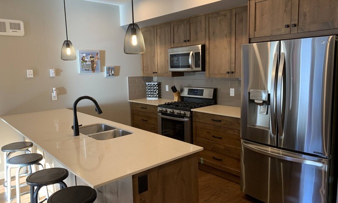 Sun Peaks Condo | A 2 bedroom ski-in/ski-out (Orient Chair) with private hot tub and BBQ