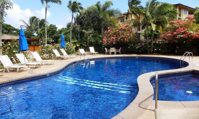 Poipu Condo | A/C throughout spacious clean comfortable main floor condo with lush garden view