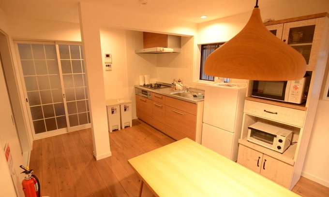 Okazaki House | A charming cluster of 5 renovated trad modern houses, Max 30 ppl, "Uan/Kaze"