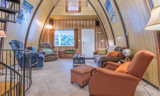 Silver Star Mountain Cabin | A-Frame Cabin nestled in the trees - laundry, pet-friendly, close to village