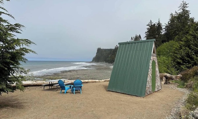 Port Angeles Apartment | A-Frame (Site 7) Shelter w/Incredible Ocean View