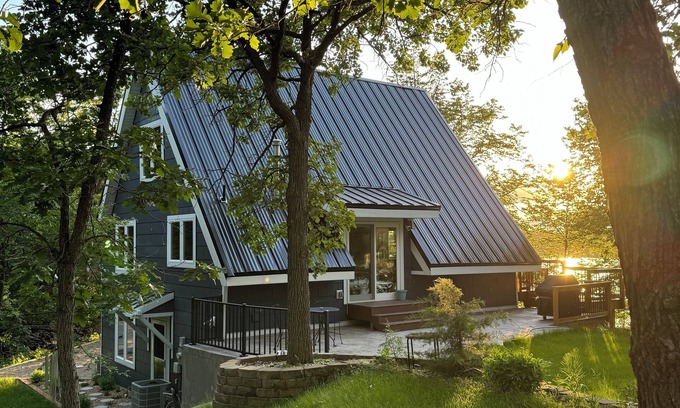 Cold Spring Cabin | A Hygge Hüs, a charming A-Frame nestled on the shores of Lake Bolfing