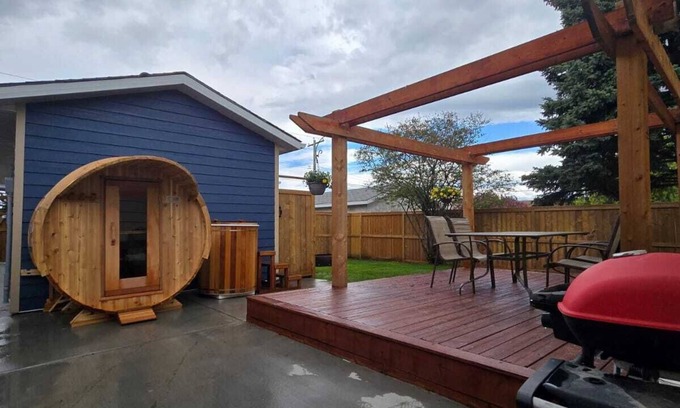Southeast Calgary House | A Little R & R- private sauna & cold/hot plunge
