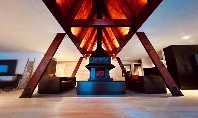 Croft House | A newly renovated mountain lodge with a vintage 70's vibe.