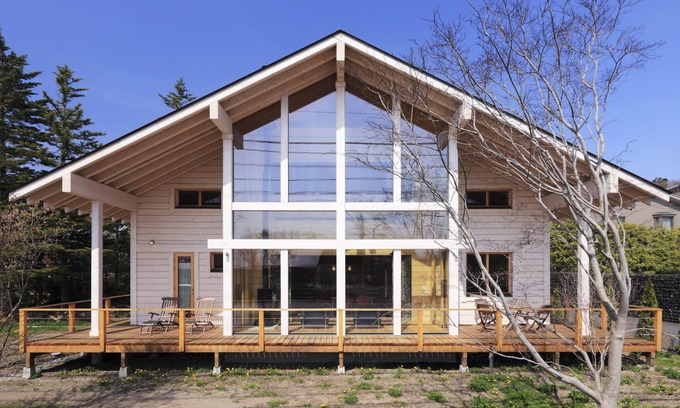 Kitasaku-gun Villa | A privately rented Finnish log house with a natural sauna.