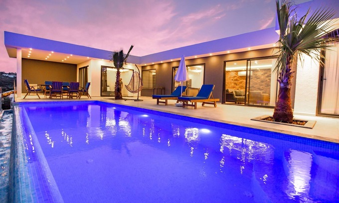 Patara Villa | A stunning contemporary villa with views towards the sea at Patara.
