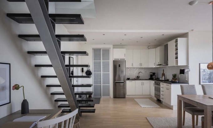 Centrum Apartment | A top floor duplex with city views and chimney