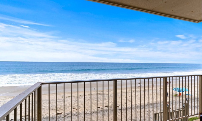Carlsbad Village Condo | A Wave from it All Toes-in-the-sand at A Wave from It All Beachfront Bliss