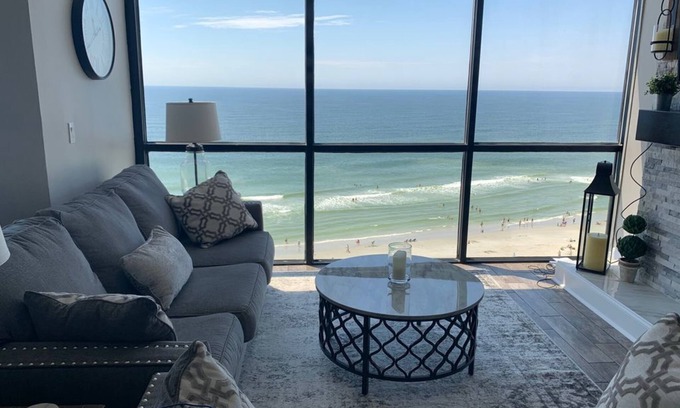 Myrtle Beach Condo | A Wave From It All-Gorgeous oceanfront 2 bedroom, 2 bath Penthouse, 3 fireplaces
