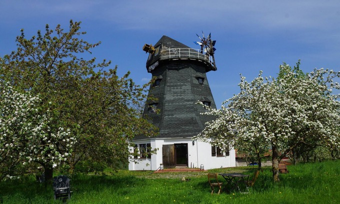 Sarow House | A windmill to fall in love with, family and dog-friendly with a large garden