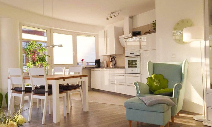 Sahlenburg Apartment | A2.5 - Exclusive, beautiful vacation apartment with round balcony for 4 people