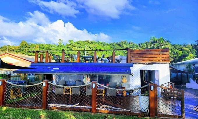Flying Fish Point House | Absolute Ocean Front with rooftop Ocean views.