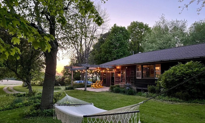 Pepin County House | Absolute PEACE in this country home surrounded by gardens and views!