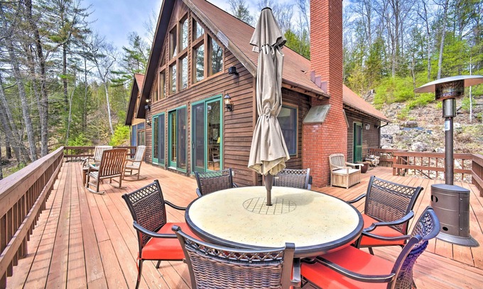 Severance House | Adirondack Oasis: Lake House w/Dock + Deck!