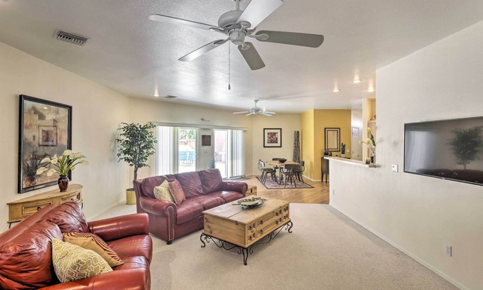 Sunridge Estates Cottage | Adobe Oasis in Bullhead City w/Private Pool!