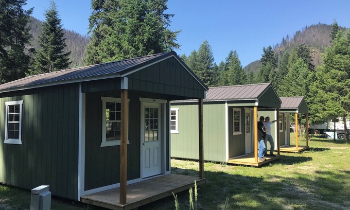 Kellogg Cabin | Adorable CDA River Cabins, Centrally Located!