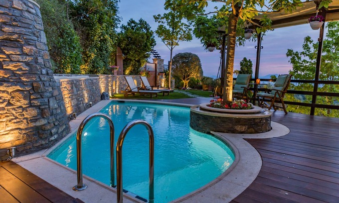 Milies Villa | Aenaon Residence - Private Pool, Panoramic View, Delicate Elegance [5 peolple]t