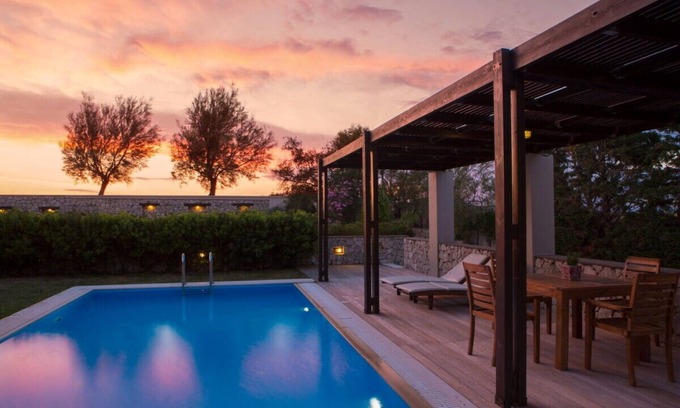 Agios Ioannis Villa | Aeriko-Gorgona Beachfront Villa with Stunning View and Private Pool