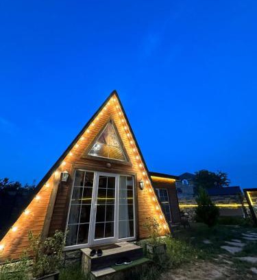 Azerbaijan House | Aframe in Forest & Lake