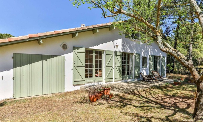 Biscarrosse Plage Villa | Agréable maison de vacances 8 personnes en bordure de foret (177)
