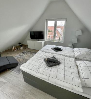 Ahaus Apartment | Ahaus: Stadtoase mit Terrasse & privater Garage