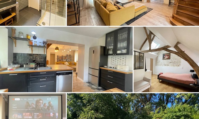 Moret-Loing-et-Orvanne House | Air-conditioned family home, garden, cinema and games