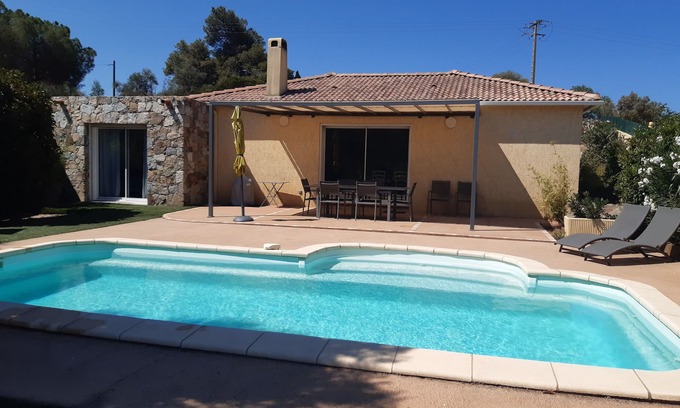Montegrosso Villa | Air-conditioned Maison de la Plaine with swimming pool and unobstructed view.