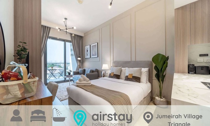 Jumeirah Village Triangle Apartment | Airstay | Stylish Studio | JVT | Community Views