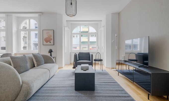 Gundeldingen Apartment | Airy Gundelingen 3.5 Room w/W/D & Storage, 8 min to Main, by Blueground