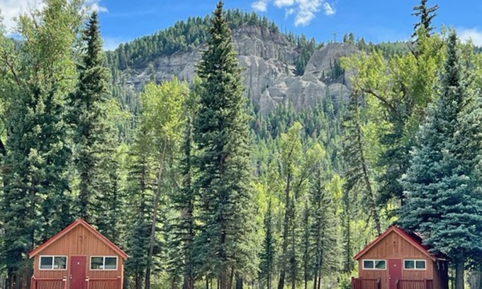 Alamosa Cabin | AIYM Camp Riverfront Cabin #1. In the Rio Grande National Forest, Alamosa Canyon