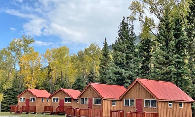 Alamosa Cabin | AIYM Camp Riverfront Cabin #2. In the Rio Grande National Forest, Alamosa Canyon