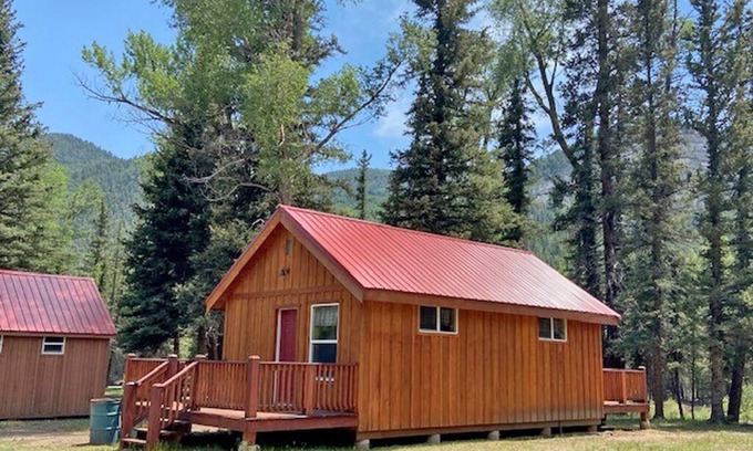Alamosa Cabin | AIYM Camp Riverfront Duplex Cabin, Alamosa Canyon!