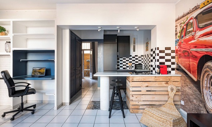 Saint-Roch - Badouillere - Chavanelle Apartment | Alba - 60'S USA patio tram