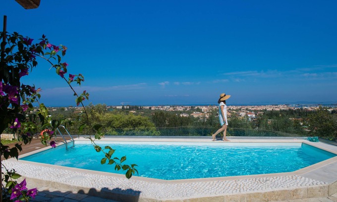 Lefkada Villa | Alea Resort Phedra-Luxury private villa with pool-a great sea view-dreamy sunset