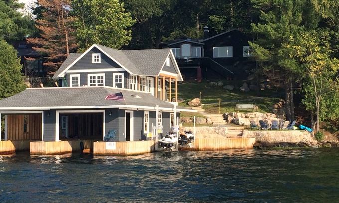 Alexandria Bay House | Alexandria Bay Waterfront House with separate Boathouse
