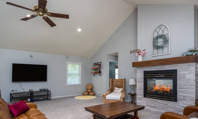Holland House | All Decked Out Farmhouse - Game Room/Nearby Beach