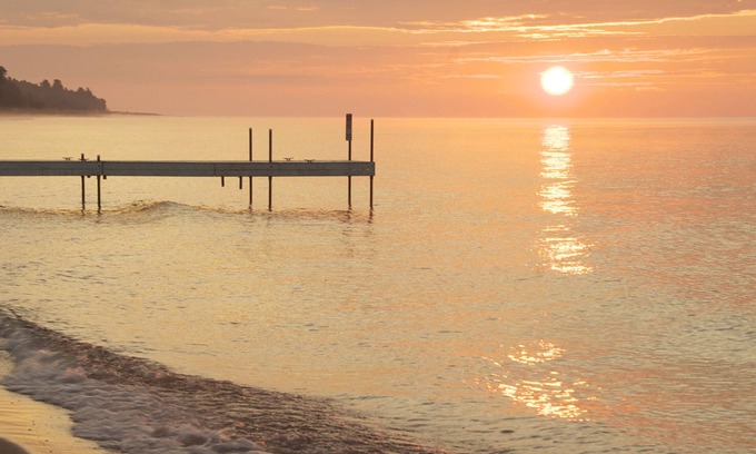 Sturgeon Bay House | All-Season home, 200 ft. of beachfront, spectacular views of Lily Bay
