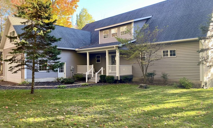 Mancelona House | All Seasons Home On Cedar River Overlooking Schuss Mountain