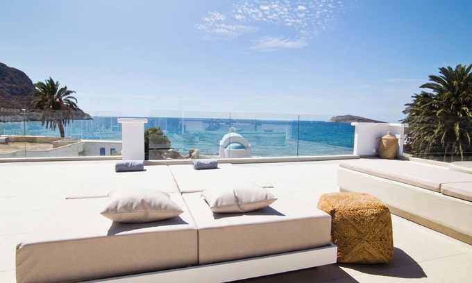 Panormos Apartment | Almyra Luxury Bliss Suite Open Plannwith Sea View, Roof Top & Jacuzzi