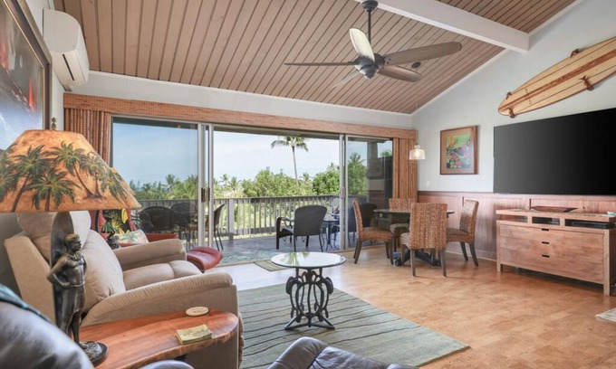 Keauhou Condo | Aloha Condos, Keauhou Resort, Condo 108, Ocean View, AC