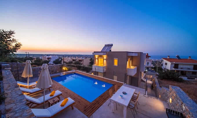 Piskopiano Villa | Aloni 3 bedroom Sea View Villa, sleeps 7 persons