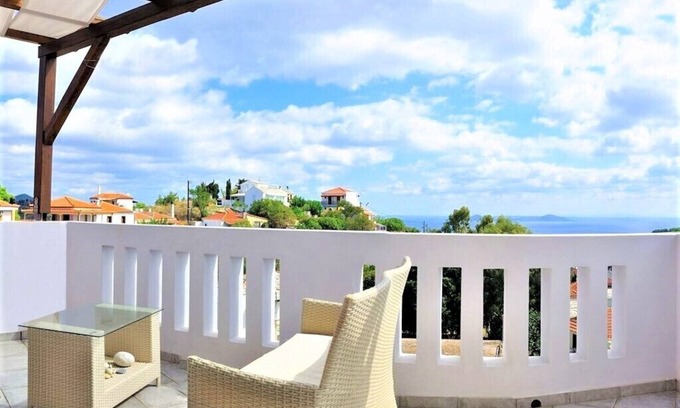 Alonissos Apartment | Alonissos, Old Village (Hora) wonderful apartment with amazing clear sea views