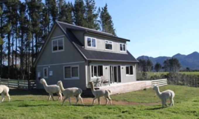 Kaitake Cottage | Alpaca Farm Retreat - secluded and private