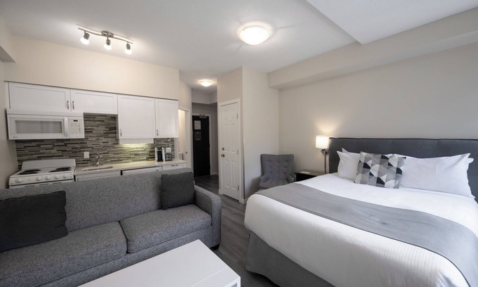 Village North Condo | Alpenglow Lodge Sunny Studio with Sitting Area by MVA