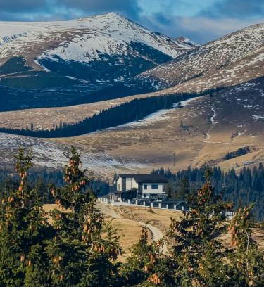 Vaideeni Cabin | Alpine Blu - Horezu - Varful lui Roman - Sauna, Hot Tub & Gym
