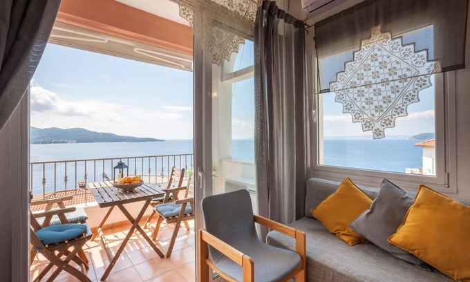 Neos Marmaras Apartment | Alterra Vita Apartments: Apartment with Great sea view