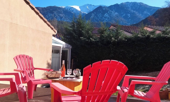 Vernet-les-Bains House | Amandier du Canigou A new, single-storey, detached house facing the Canigou mountains